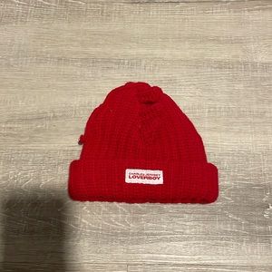 Red Kids Beanie Hat